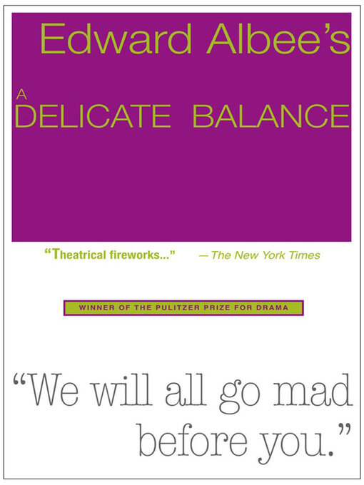 Title details for A Delicate Balance by Edward Albee - Available